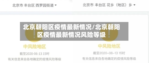 北京朝阳区疫情最新情况/北京朝阳区疫情最新情况风险等级-第2张图片